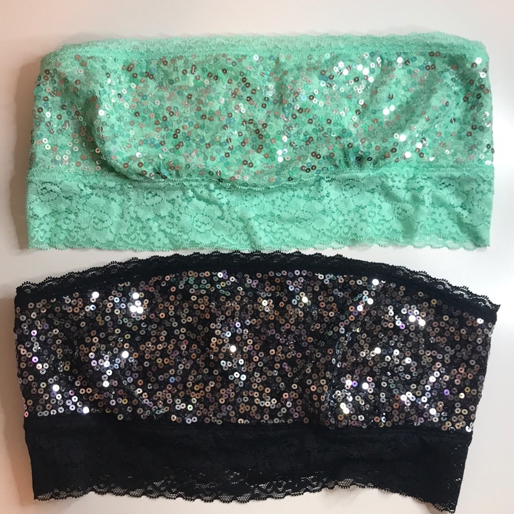 Pink sequin bandeau